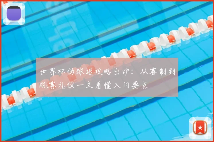 世界杯伪球迷攻略出炉：从赛制到观赛礼仪一文看懂入门要点